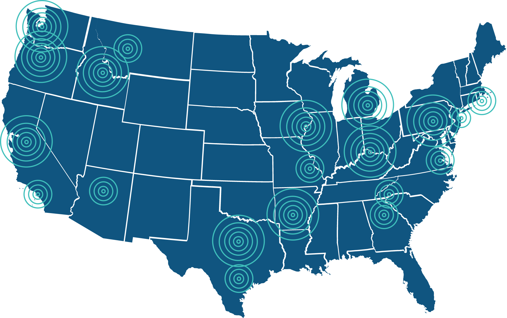 BEF CE Map United States